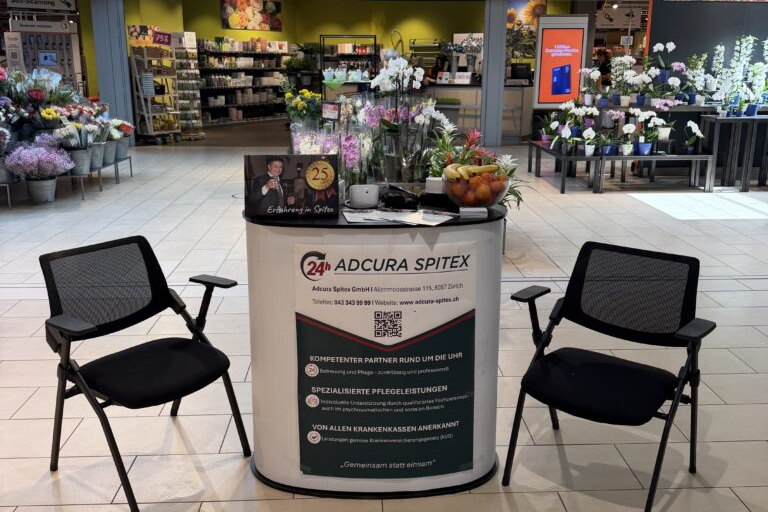 Informationsstand Adcura Spitex in Affoltern